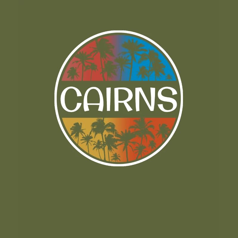 Cairns Australie Élégant Vacances Souvenir Palm