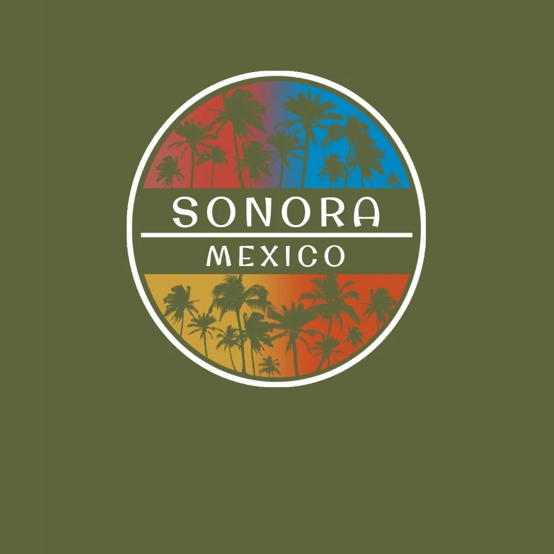 Sonora Mexique Vacances élégantes Souvenir Palmier