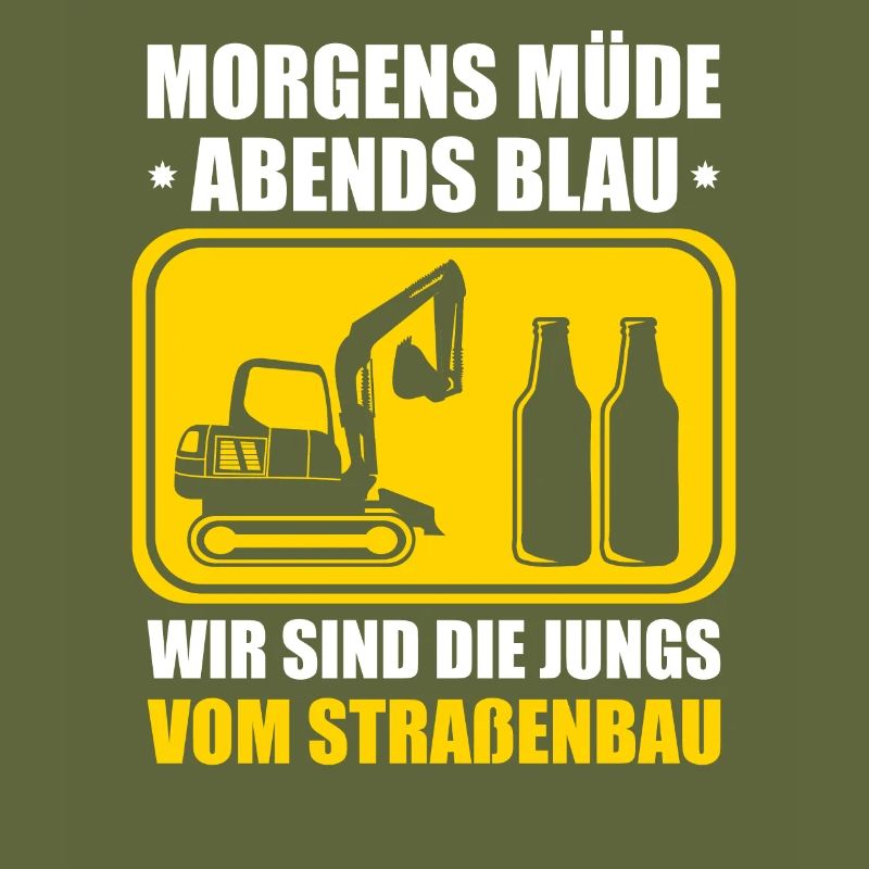 Morgens Müde Abends Blau Straßenbau