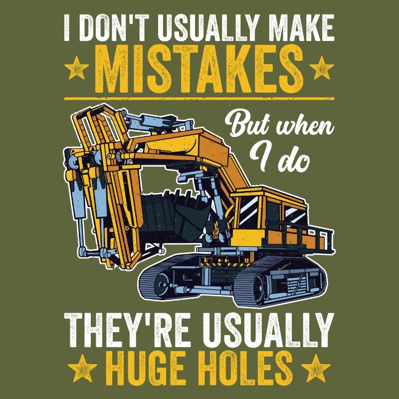 Retro Bagger Spruch Baggerfahrer Baustelle