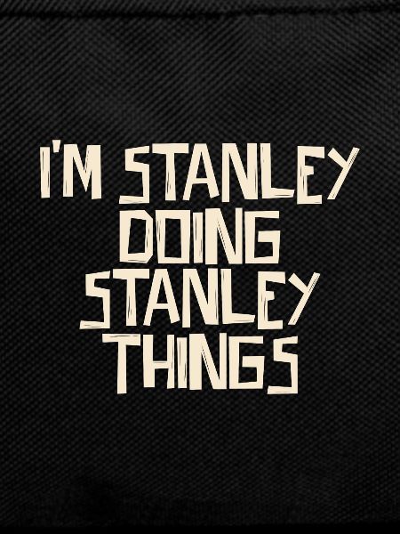I'm Stanley doing Stanley things