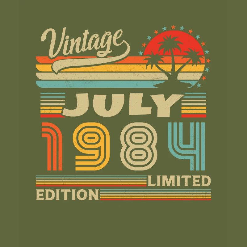 Vintage Juli 1984, Retro Geburtstagsgeschenk