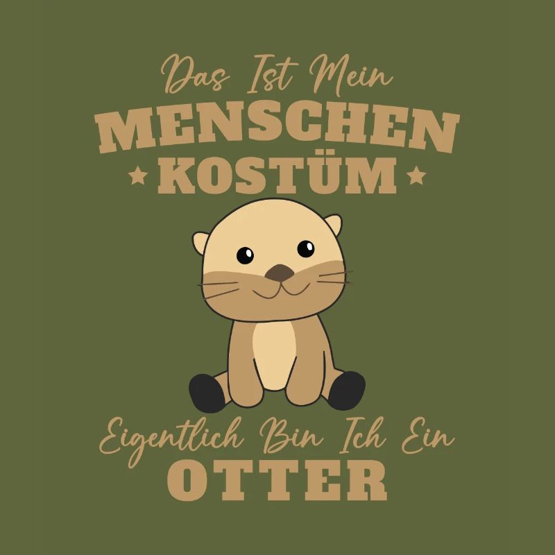 Menschen Kostüm Ich bin ein Otter
