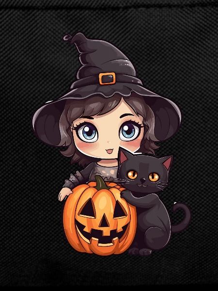 Hexe Kawaii Halloween-Stil