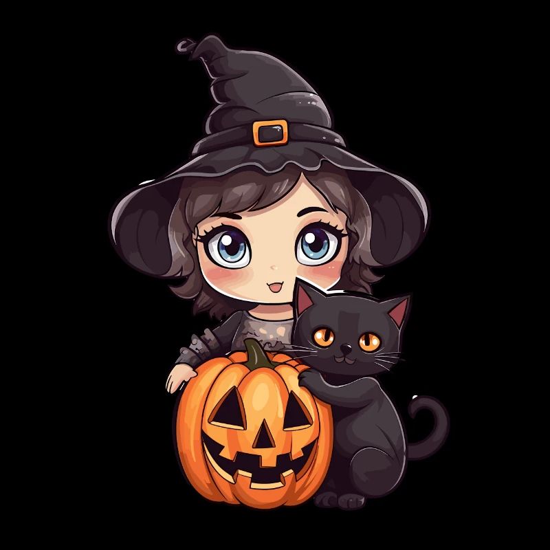 Witch Kawaii Halloween style