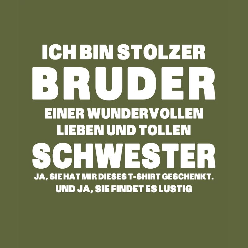 Ich bin stolzer Bruder einer tollen Schwester
