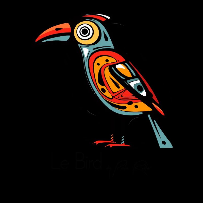 der abstrakte Kunst Vogel