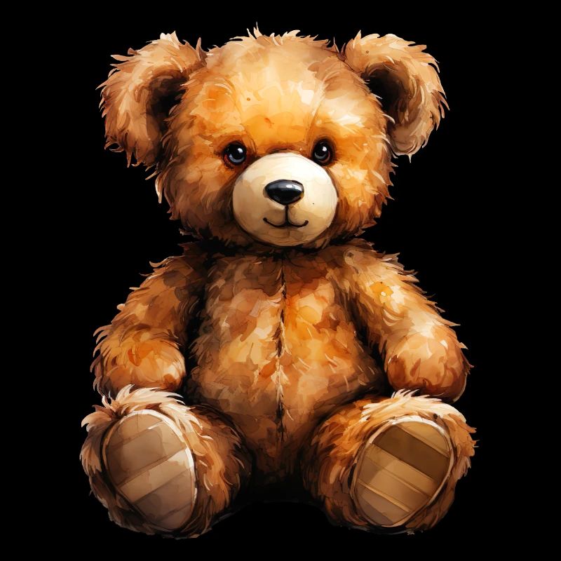 Plush bear as a childhood memory