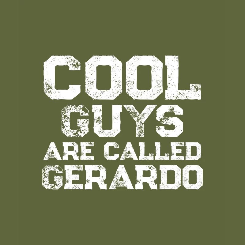 Les gars cool s’appellent Gerardo
