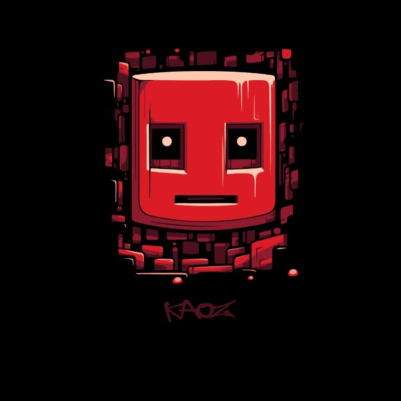 Cracked Surface: Robot Face