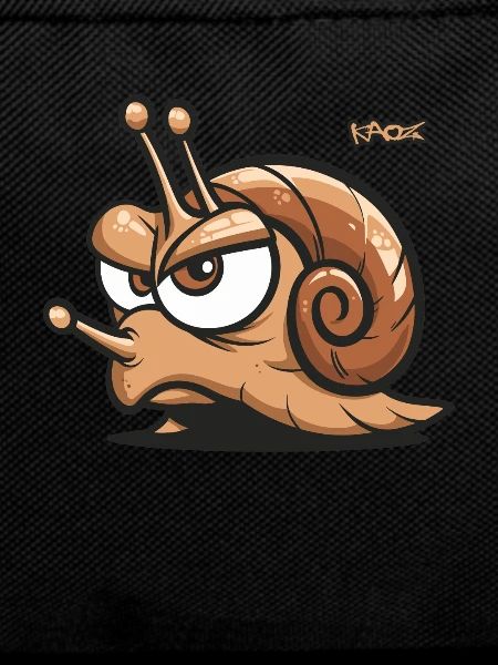 An annoyed snail