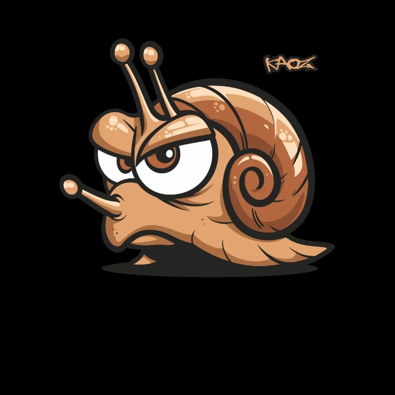 Ein genervte Schnecke