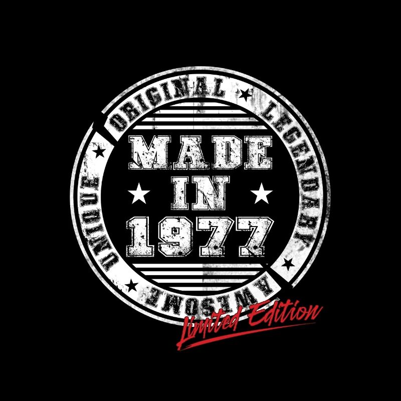 Retro Patch Vintage 1977 Birthday Gift