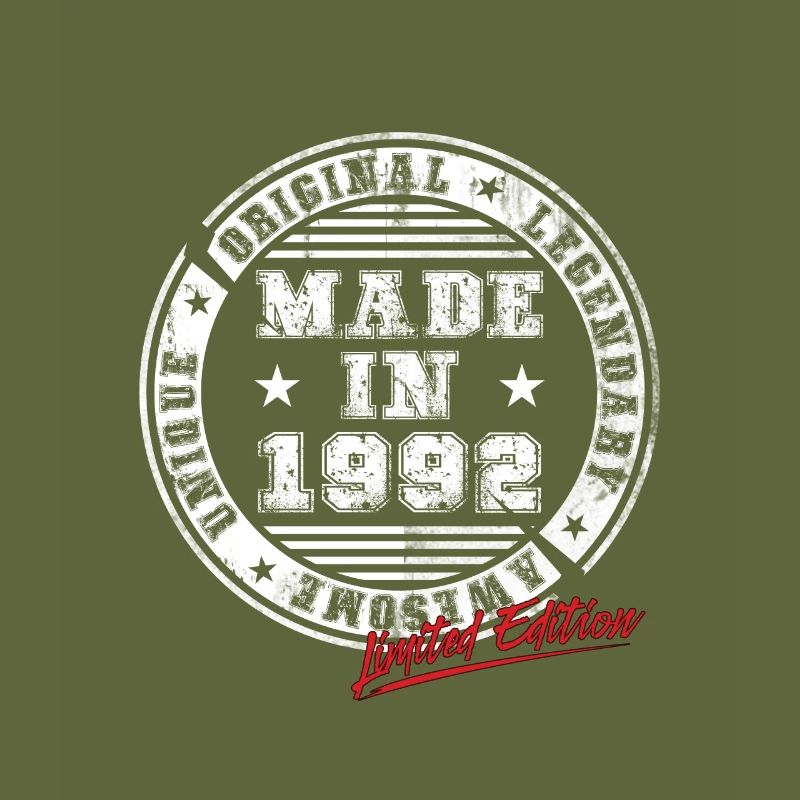 Retro Patch Vintage 1992 Birthday Gift