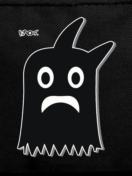 Black Funny Cartoon Ghost
