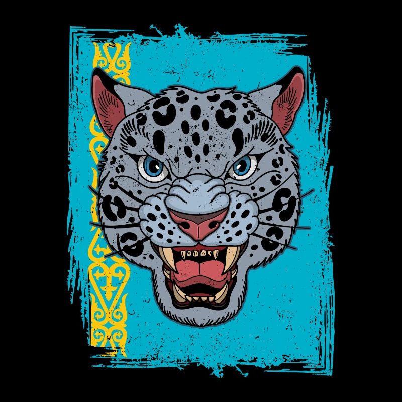 Kasachstan Jurte Scheeleopard Kasachisch