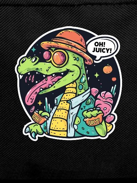 Juice Loving Funny Alligator