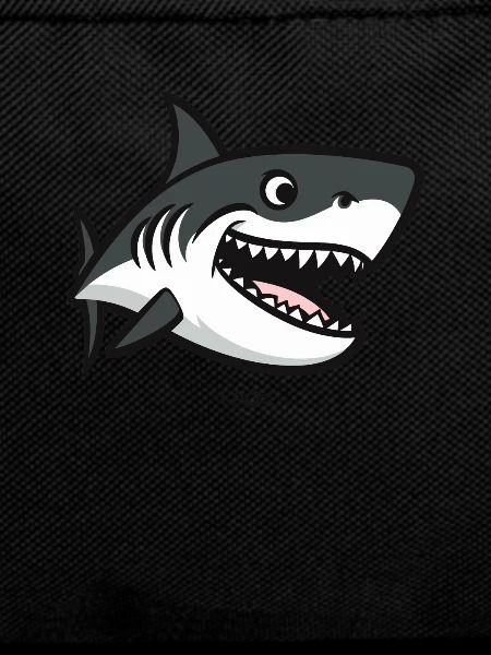 Funny, silly shark