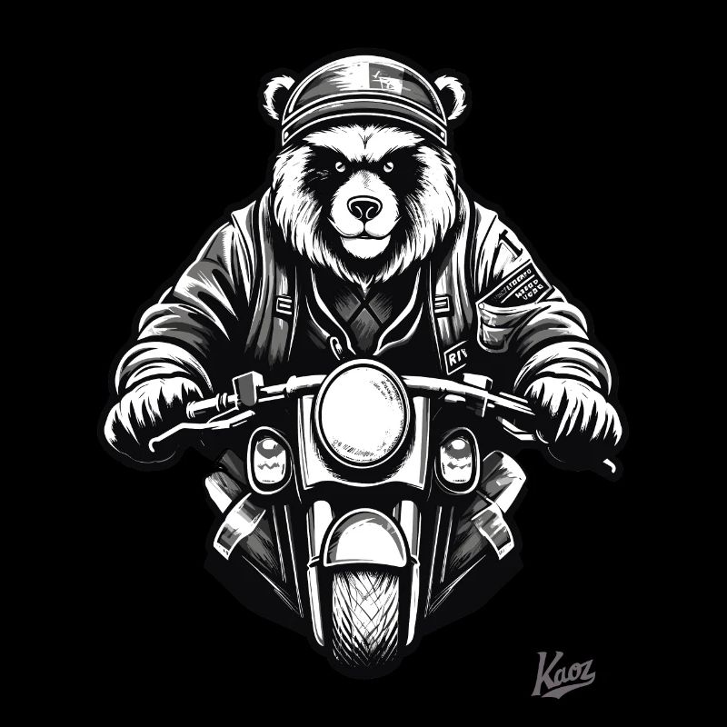 Cool Moto Biker Bear