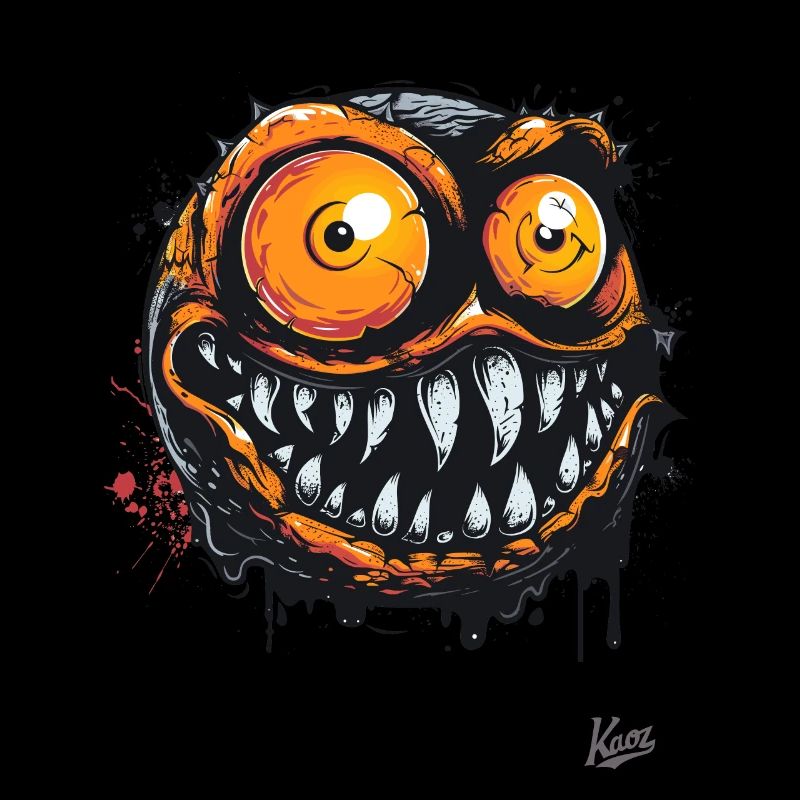 What a cool, crazy monster face