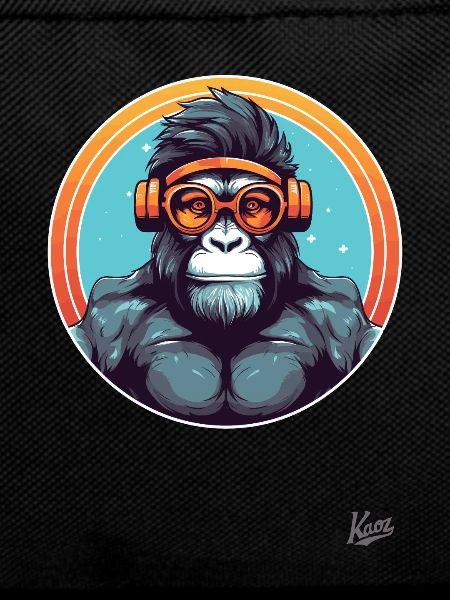 hip hipster gym headphones monkey