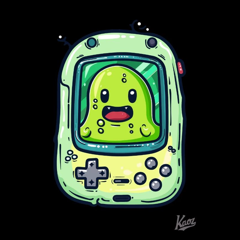 Console de jeu et lecteur de blob vert