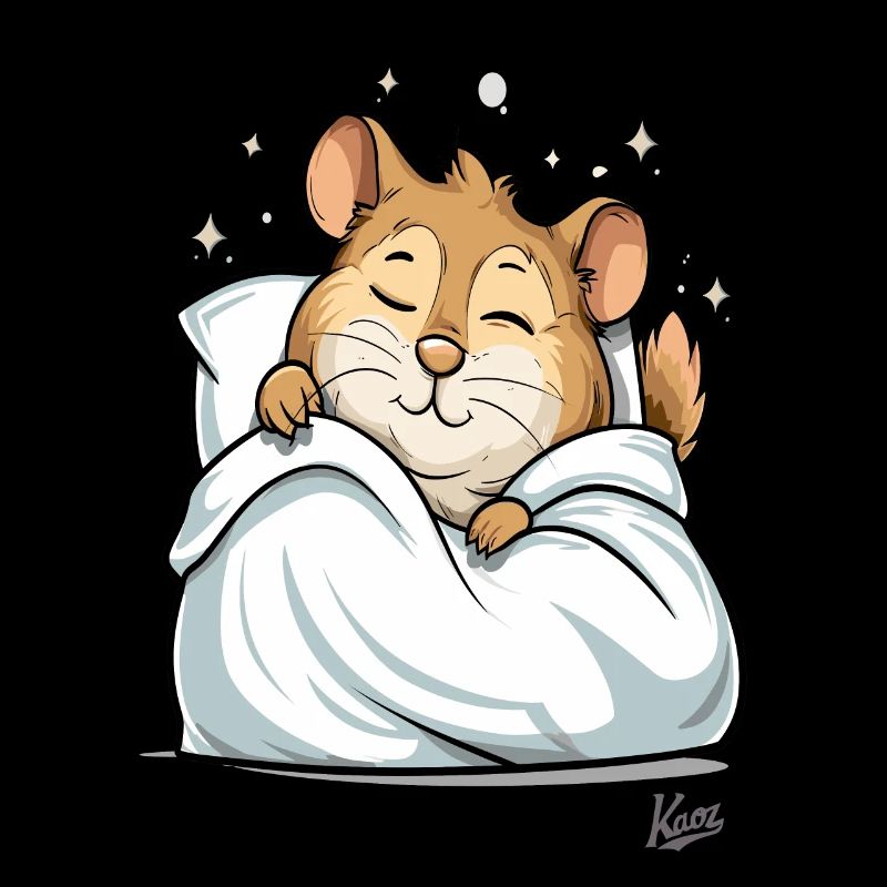 Petit hamster mignon qui dort