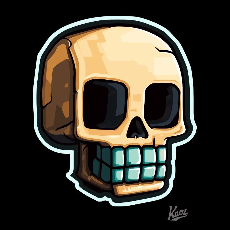 Édition Big Smile : Crâne de pixels Crâne