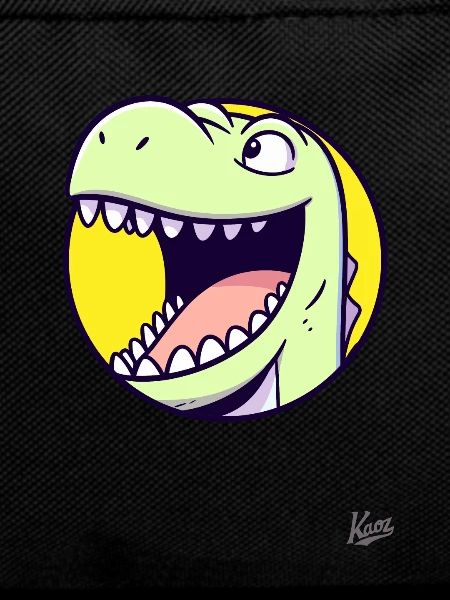 Friendly, happy dino