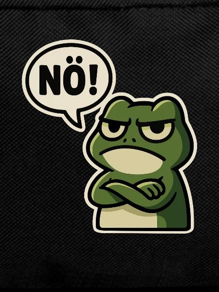 Nope Frog – Annoyed & Funny