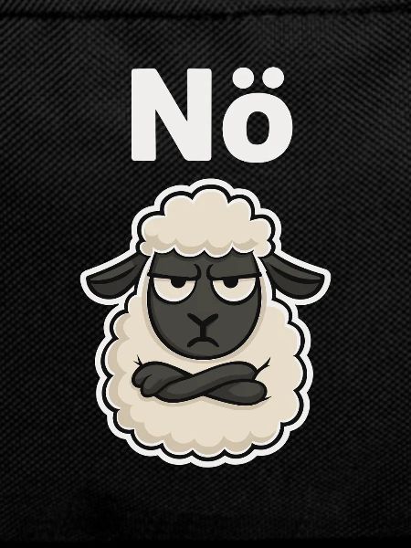 Nope Sheep Funny Saying Design