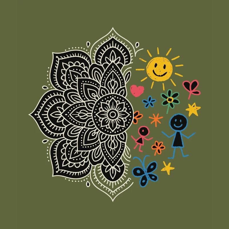 Mandala & Kinder-Doodles