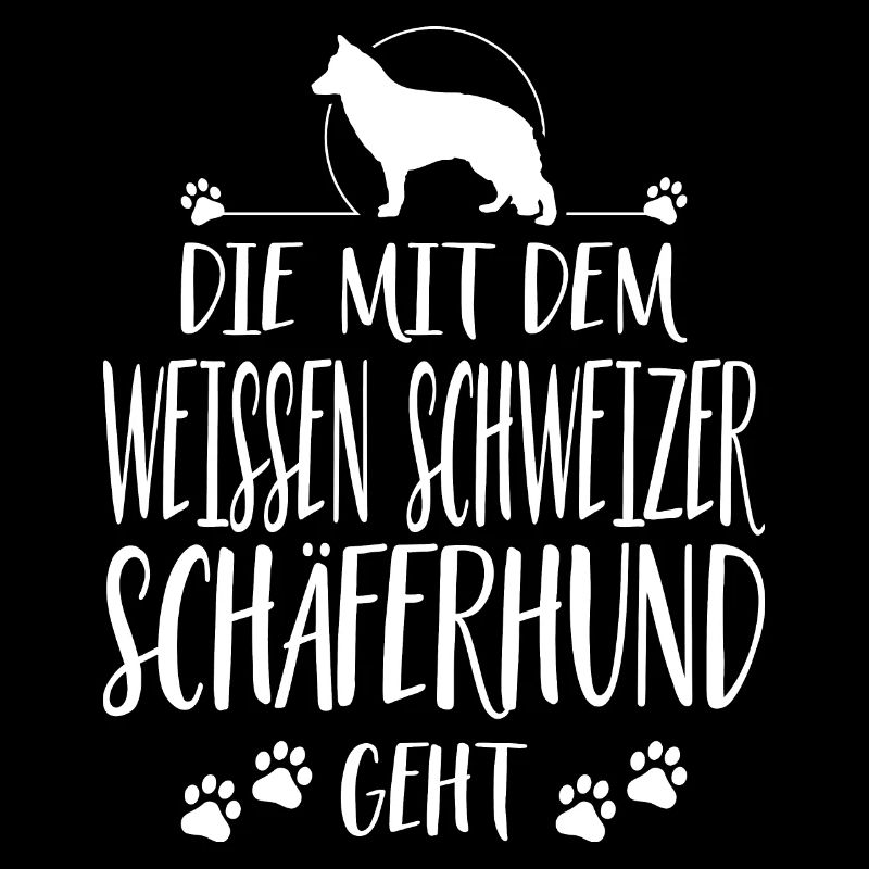 DIE MIT WEISSEN SCHWEIZER SCHÄFERHUND GEHT Hunde