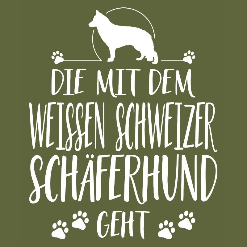 DIE MIT WEISSEN SCHWEIZER SCHÄFERHUND GEHT Hunde