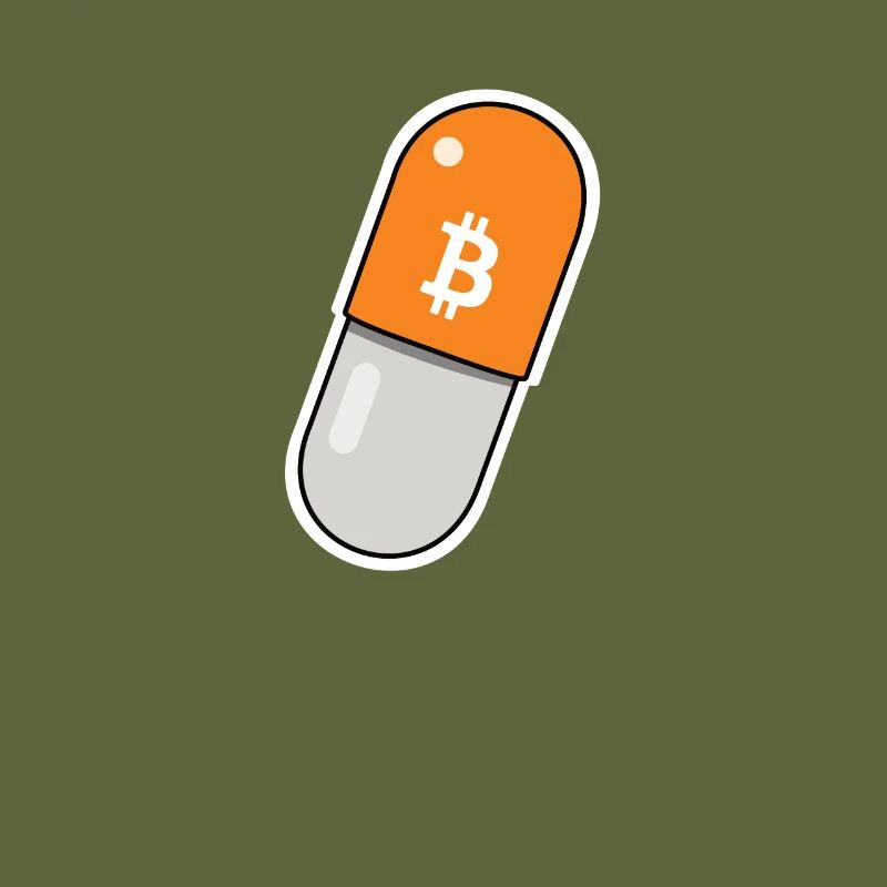 Orange Pill - Bitcoin, Bitcoiner Gift Idea