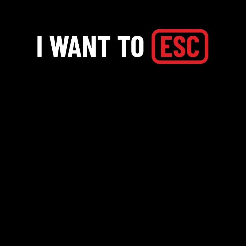 I want to ESC - Informatiker, Entwickler Geschenk