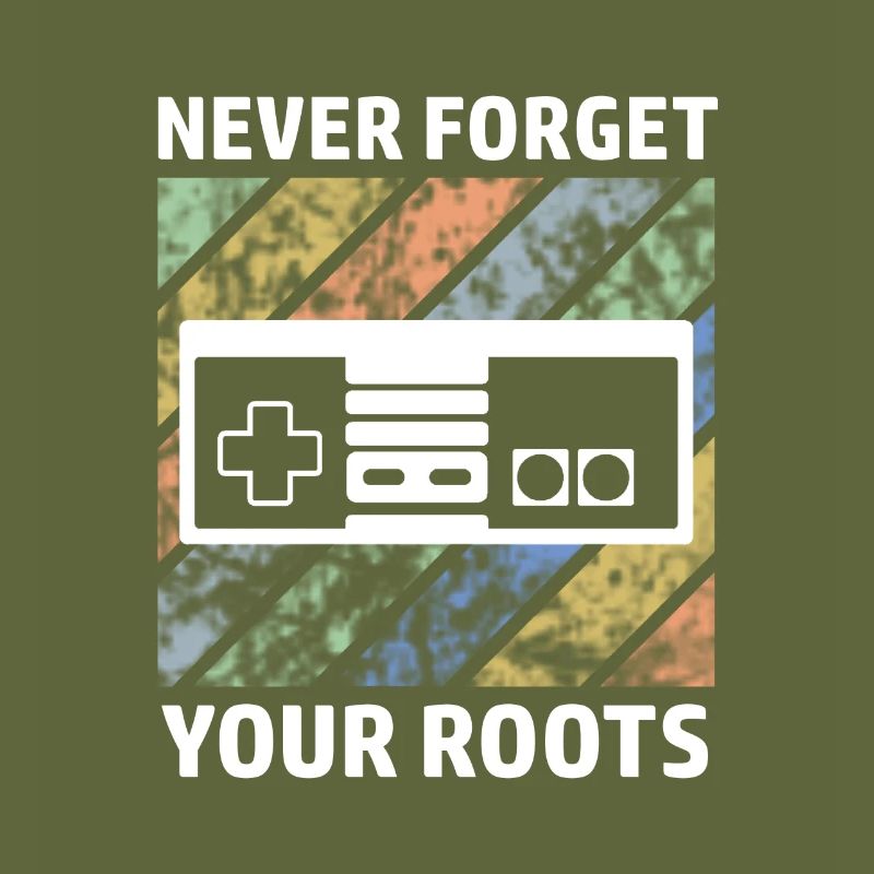 Gamer Controller Retrogamer Saying
