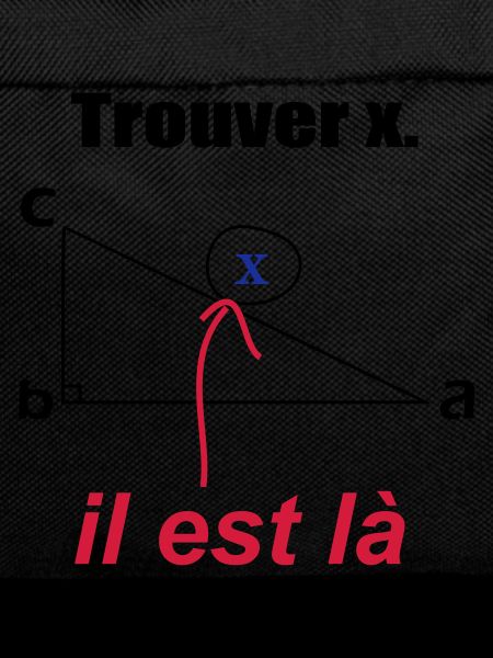 x est ici