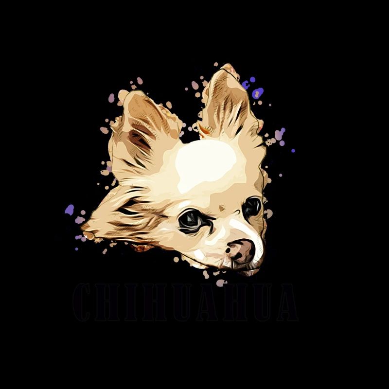Chihuahua Longhair Comic Text