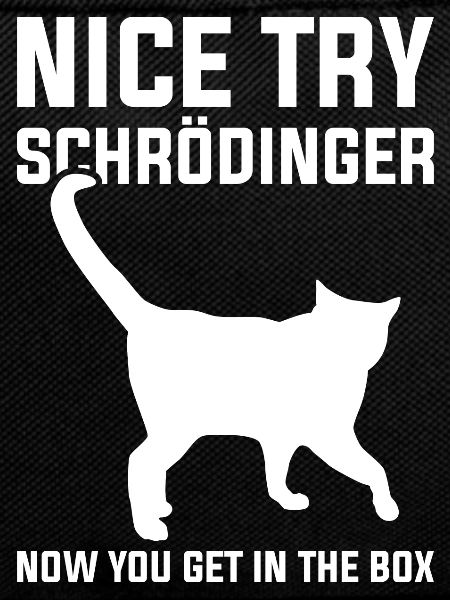 Physicist joke Schrödinger's cat