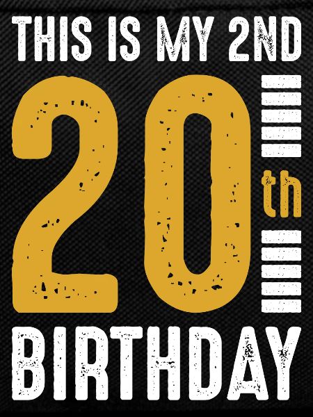 20th Birthday Bold Gold
