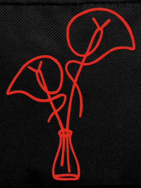 Red Floral Sketch