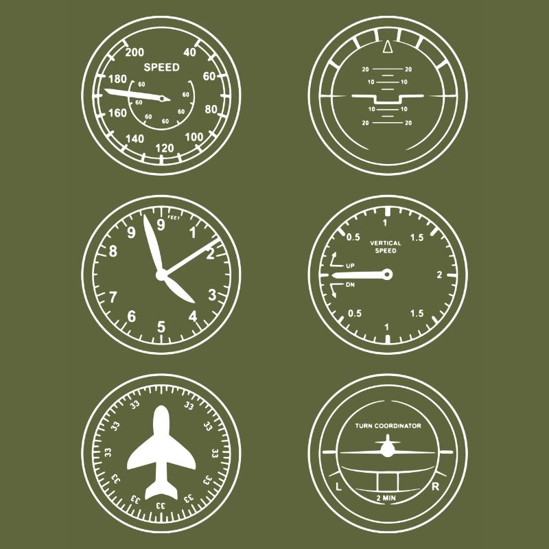 Flugzeug Instrumente