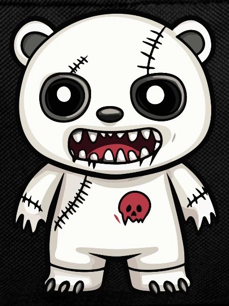 Polar Bear Halloween Zombie