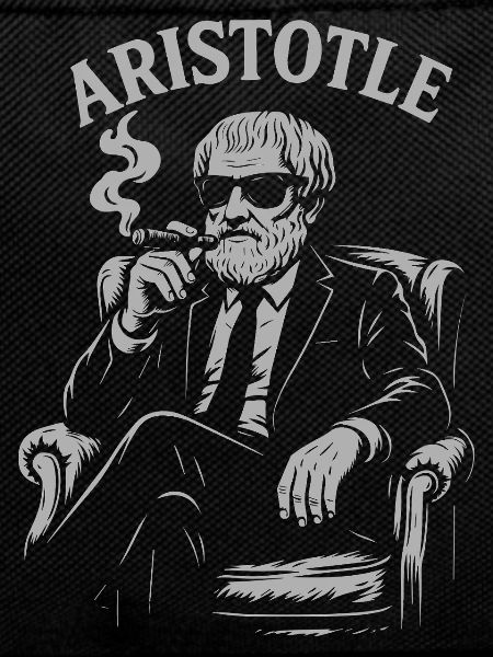 Aristotle Smoking Philosopher Portrait