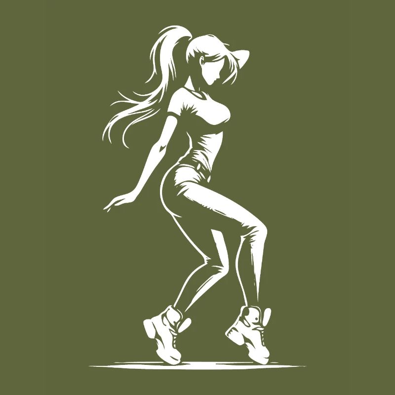 Danseuse de danse de rue – Design cool