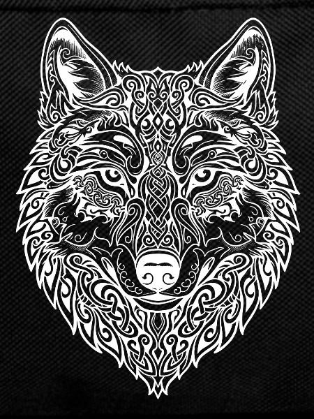 Wolfskopf Tribalornament