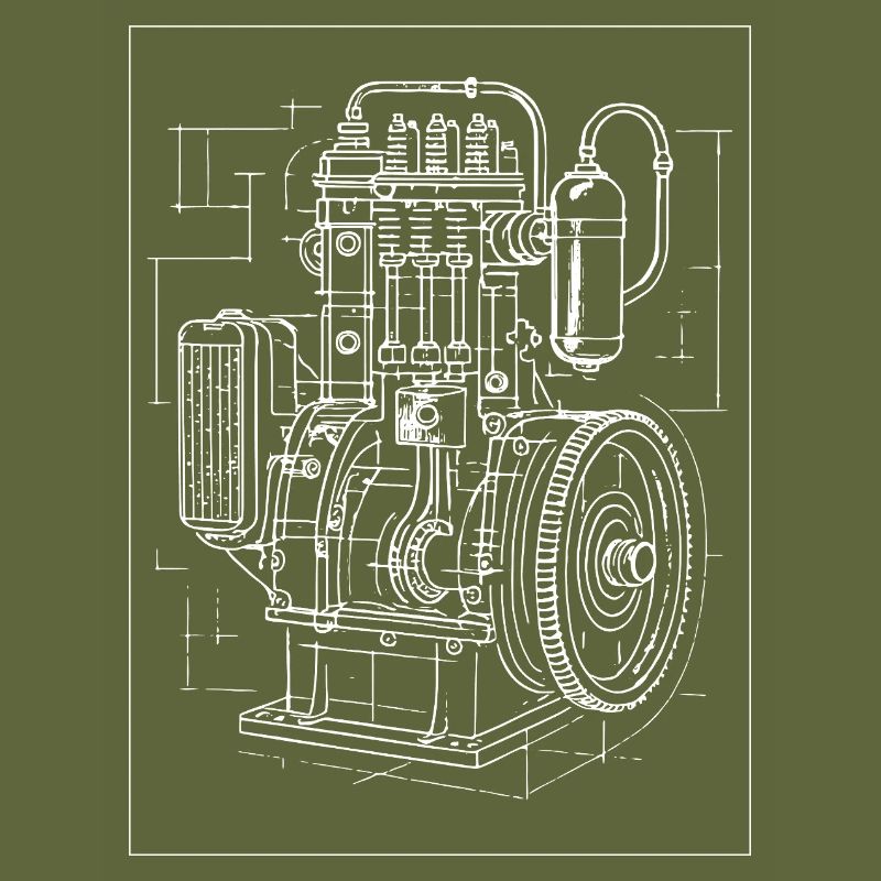 Industrial Engine Blueprint