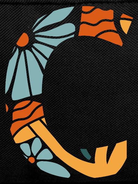 Letter c groovy flowers gift idea