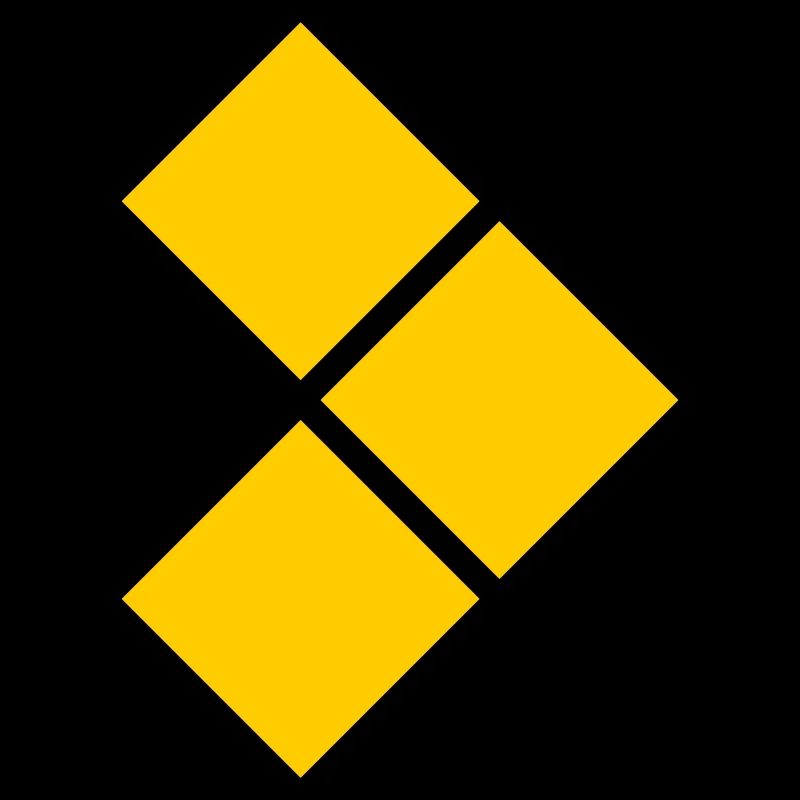 Geometric Yellow Diamond Grid